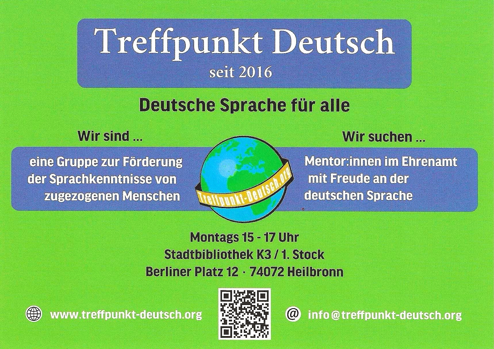 Informationen zum Treffpunkt Deutsch in Heilbronn